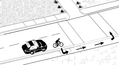 Properly making left turns using crosswalks on a bicycle.