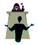 Image of person infront of  judge