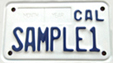 Photo of the Motorcycle Environmental License Plate