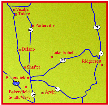 Image map displaying field office locations