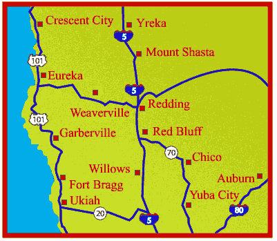 Image map displaying field office locations