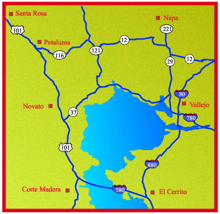 Image map displaying field office locations