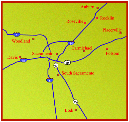 Image map displaying field office locations