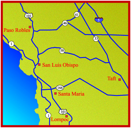 Image map displaying field office locations