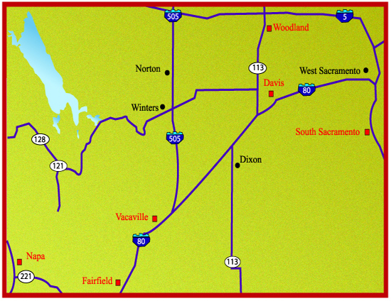 Image map displaying field office locations