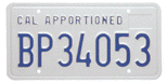 apportioned license plate