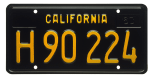 commercial motor vehicle license plate