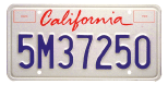 commercial motor vehicle license plate