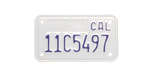 reflectorized motorcyclew license plate