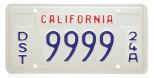 vehicle distributor license plate