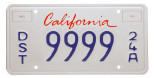 vehicle distributor license plate