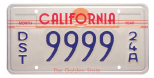 vehicle distributor license plate