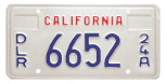 vehicle dealer license plate