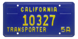 vehicle transporters license plate