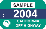 off-highway vehicle decal