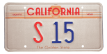state senator license plate