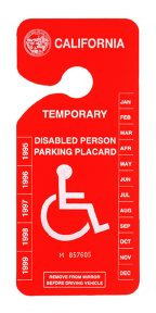 Handicap placard application