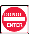 image of do not enter sign