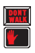 do not walk signals