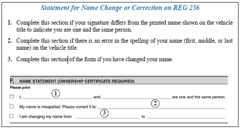 Image of some REG 256 Instructions.