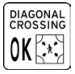 Diagonal Crossing OK sign