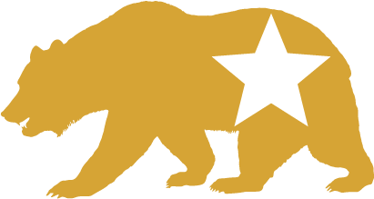 Gold-colored bear with a white star