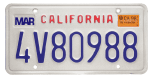 instalaciones maquillaje Comercio Standard License Plates - California DMV