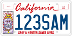 Pet Lovers special interest license plate.