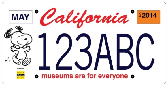 3XXY986, License plate without vehicle (California) License plate of the USA