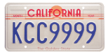 Citizens band radio license plates (sun).