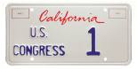 United States House of Representatives license plate (script).