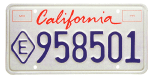 Exempt license plate (script).