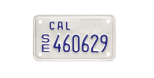 Special equipment license plate.