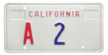 California State Assembly license plate (block).